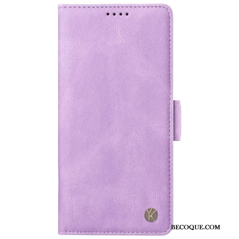 Etui Folio Oppo Reno 12 Pro 5g Efekt Zamszu Yikatu Etui Ochronne