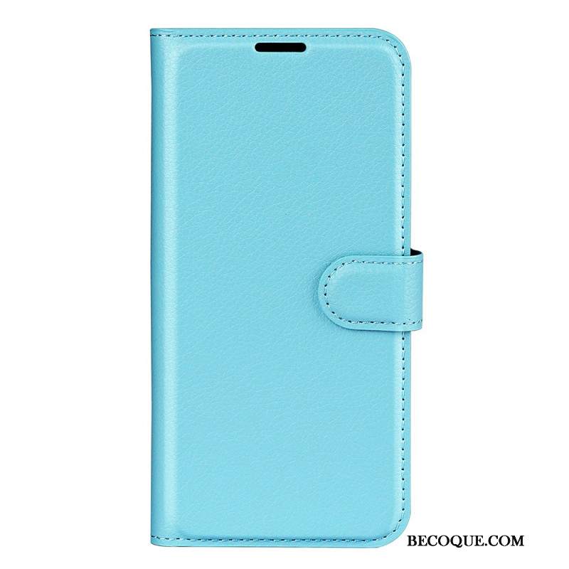 Etui Folio Oppo Reno 12 Pro 5g Klasyczna Sztuczna Skóra Litchi Etui Ochronne