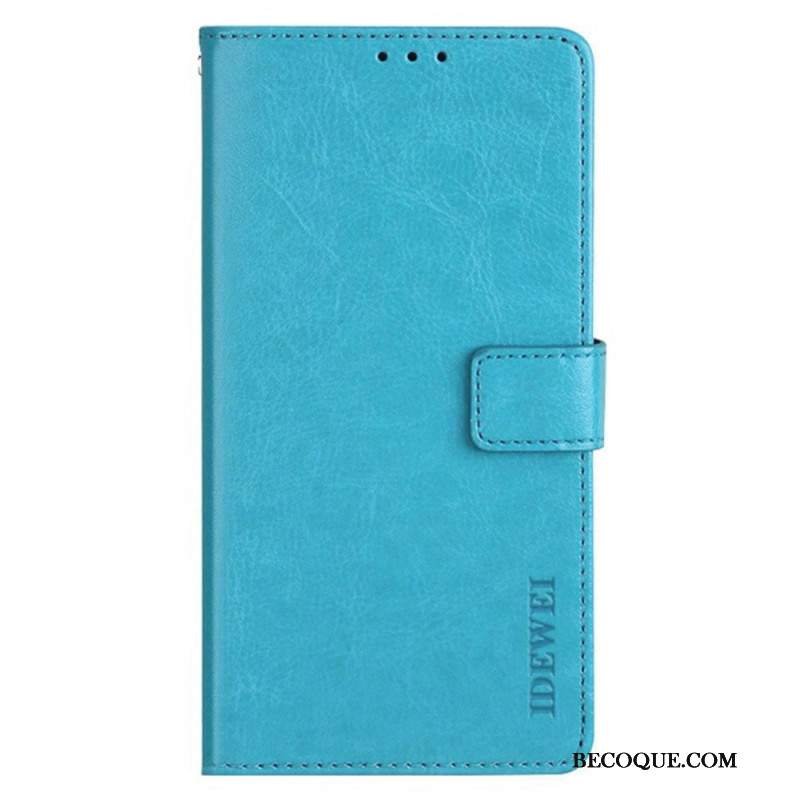 Etui Folio Oppo Reno 12 Pro 5g Sztuczna Skóra Idewei Etui Ochronne