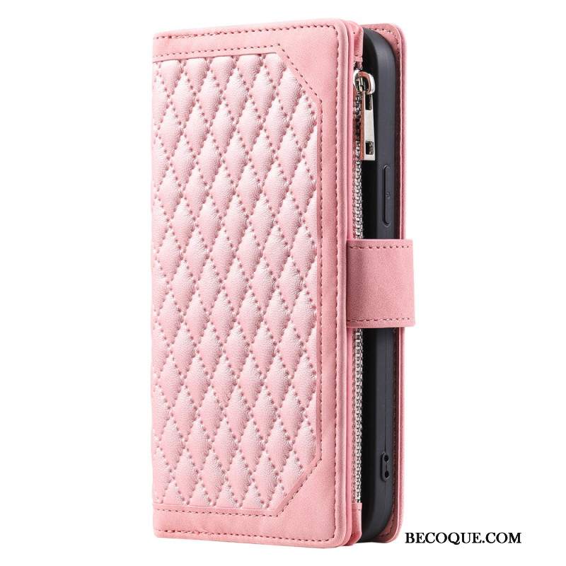 Etui Folio Samsung Galaxy A16 5g Pikowany Portfel Etui Ochronne