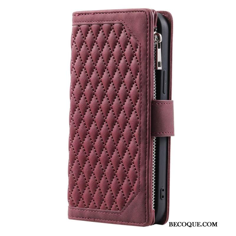 Etui Folio Samsung Galaxy A16 5g Pikowany Portfel Etui Ochronne