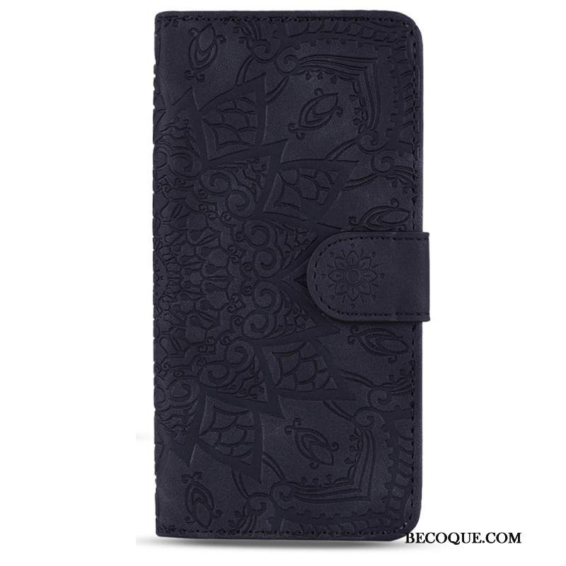 Etui Folio Samsung Galaxy A55 5g Grawerowane Kwiaty Etui Ochronne