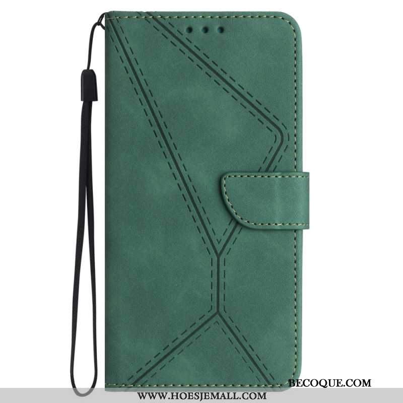 Etui Folio Samsung Galaxy A55 5g Linie I Kropkowane Paski