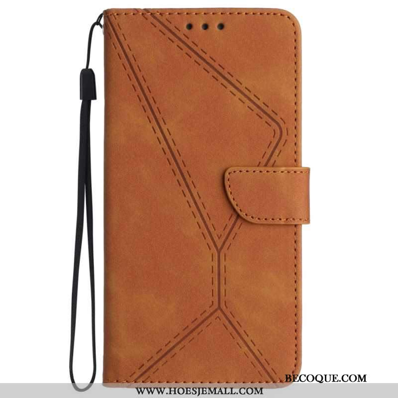 Etui Folio Samsung Galaxy A55 5g Linie I Kropkowane Paski