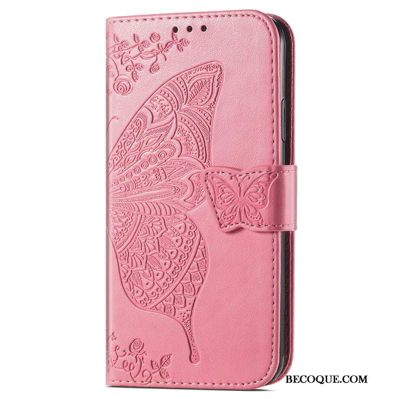 Etui Folio Samsung Galaxy S24 Ultra 5g Barokowy Motyl Z Paskiem