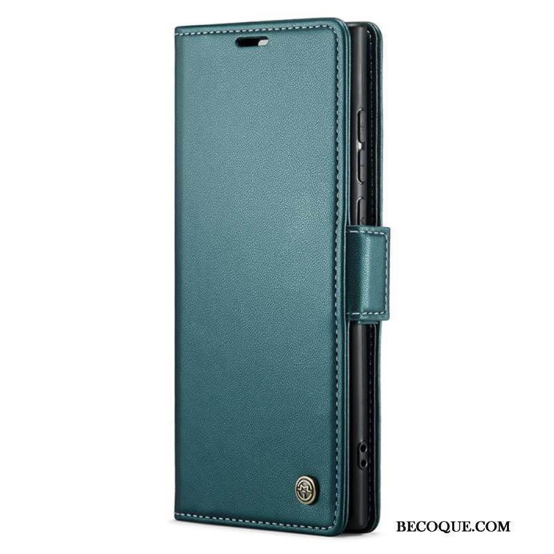 Etui Folio Samsung Galaxy S24 Ultra 5g Tekstura Liczi Caseme Etui Ochronne