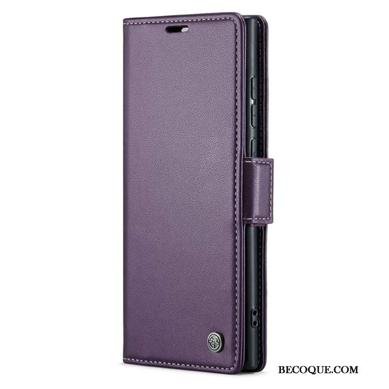 Etui Folio Samsung Galaxy S24 Ultra 5g Tekstura Liczi Caseme Etui Ochronne