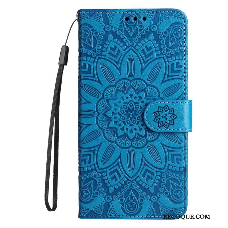 Etui Folio Xiaomi 14 Słonecznik Z Paskiem Etui Ochronne