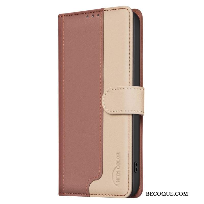 Etui Folio Xiaomi 14t Dwukolorowy Kolor Binfen Etui Ochronne