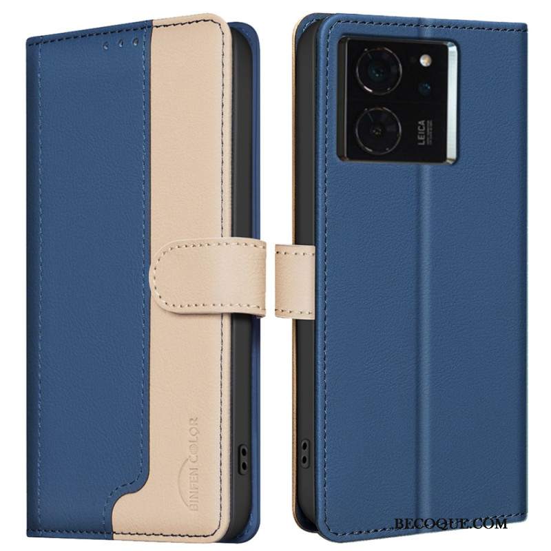 Etui Folio Xiaomi 14t Dwukolorowy Kolor Binfen Etui Ochronne