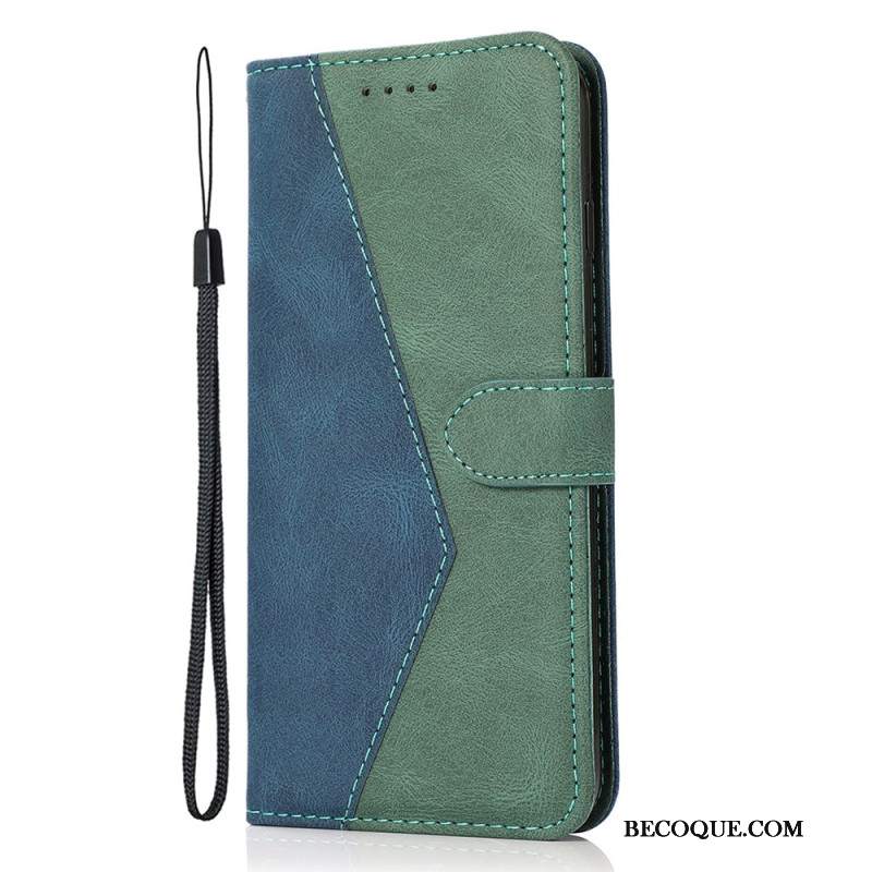 Etui Folio Xiaomi 14t Dwukolorowy Pasek Etui Ochronne