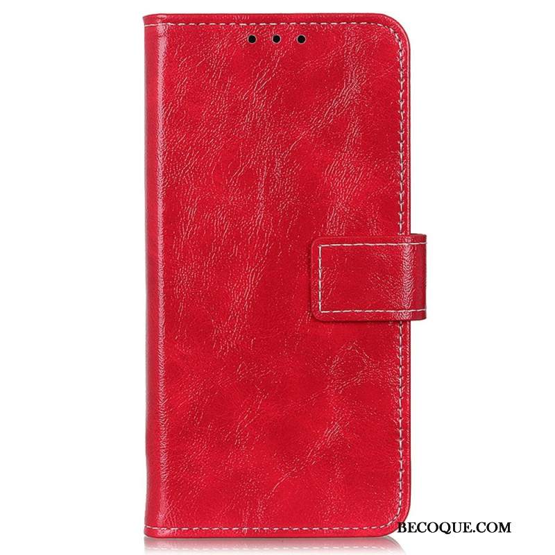 Etui Folio Xiaomi Redmi Note 13 4g Błyszcząca Imitacja Skóry