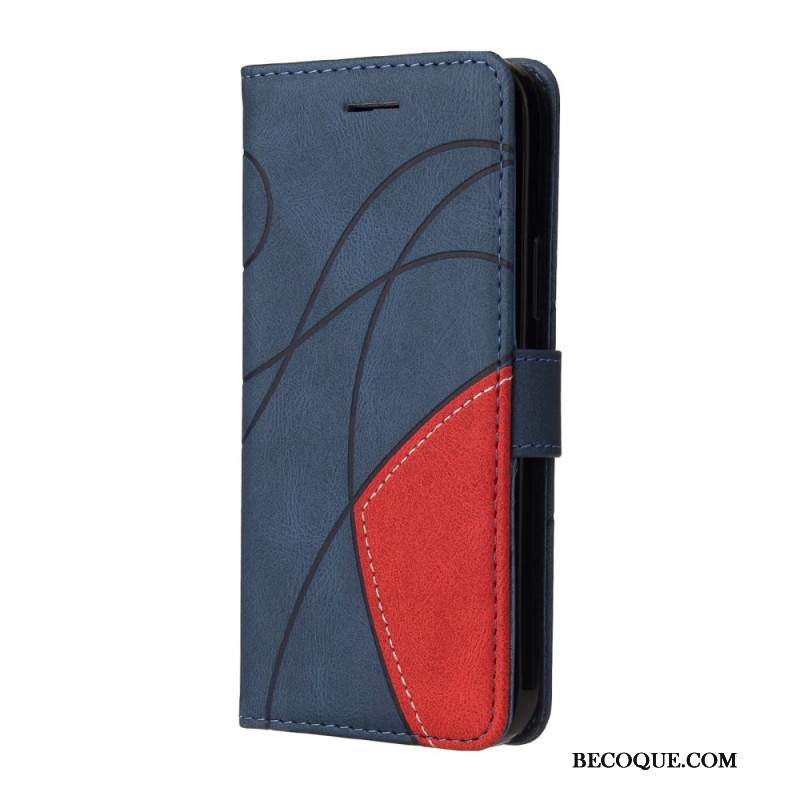 Etui Folio Xiaomi Redmi Note 13 4g Dwukolorowy Zygzak