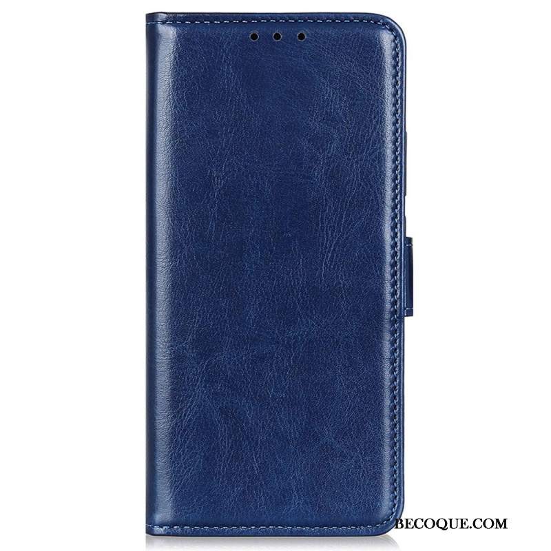 Etui Folio Xiaomi Redmi Note 13 4g Imitacja Skóry Lakierowanej Etui Ochronne