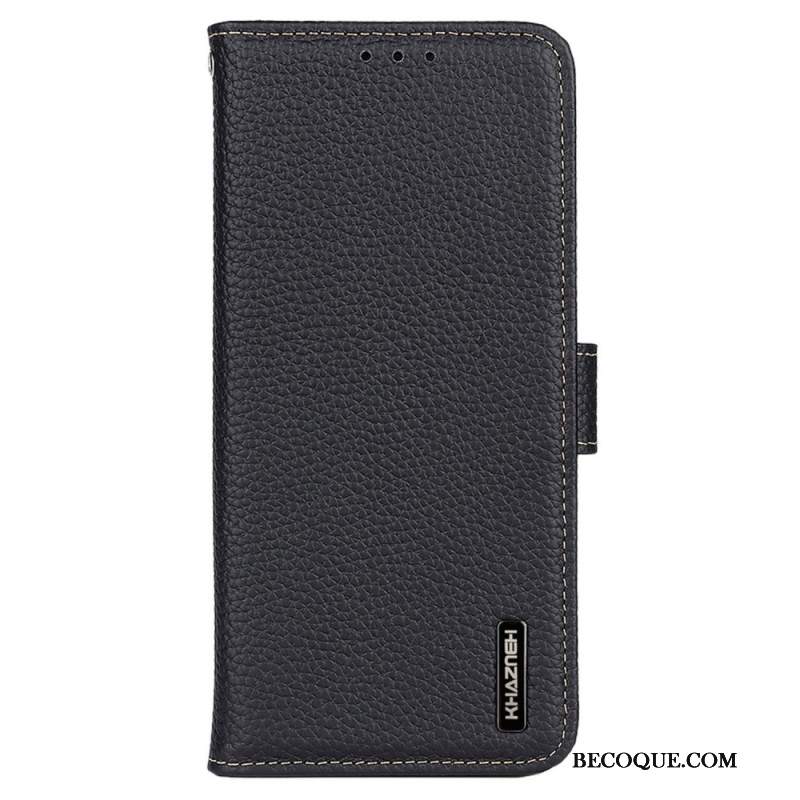 Etui Folio Xiaomi Redmi Note 13 4g Skóra Liczi Khazneh Etui Ochronne