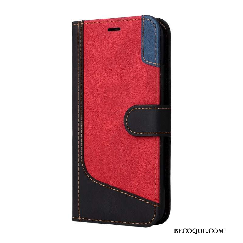 Etui Folio Xiaomi Redmi Note 13 4g Trójkolorowy Z Paskiem