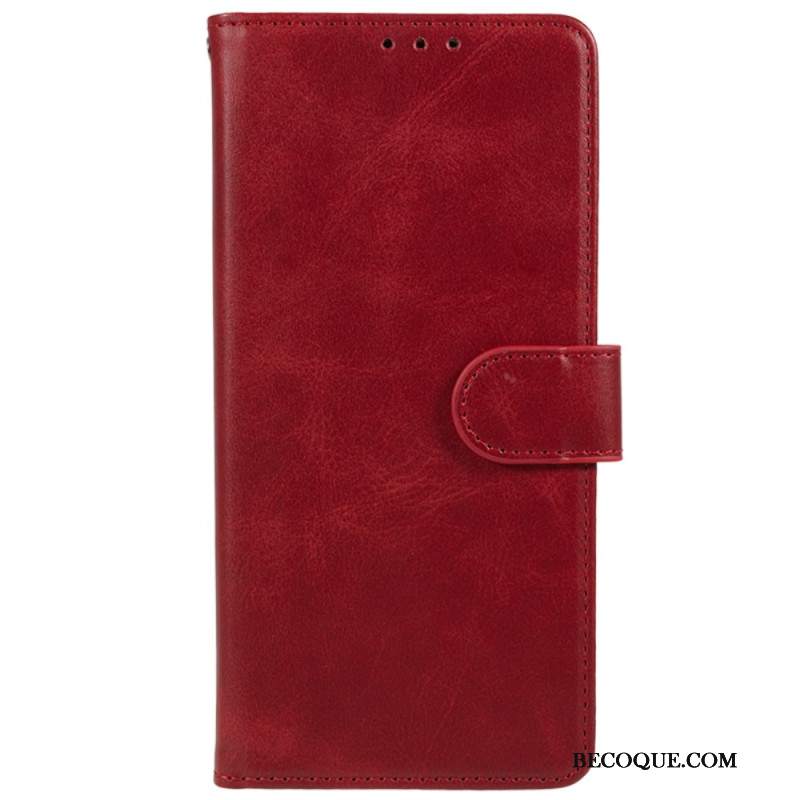 Etui Folio Xiaomi Redmi Note 13 5g Efekt Skóry Z Paskiem