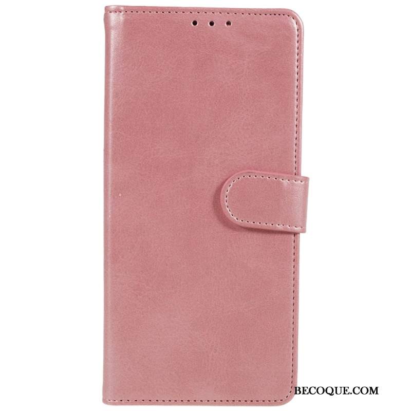 Etui Folio Xiaomi Redmi Note 13 5g Efekt Skóry Z Paskiem