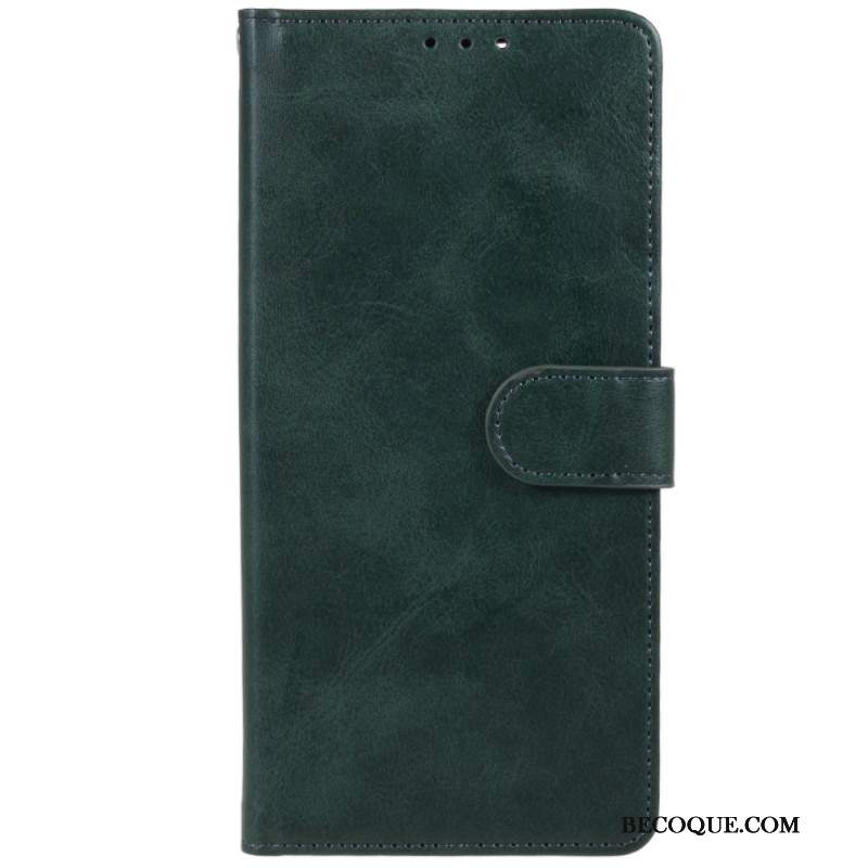 Etui Folio Xiaomi Redmi Note 13 5g Efekt Skóry Z Paskiem