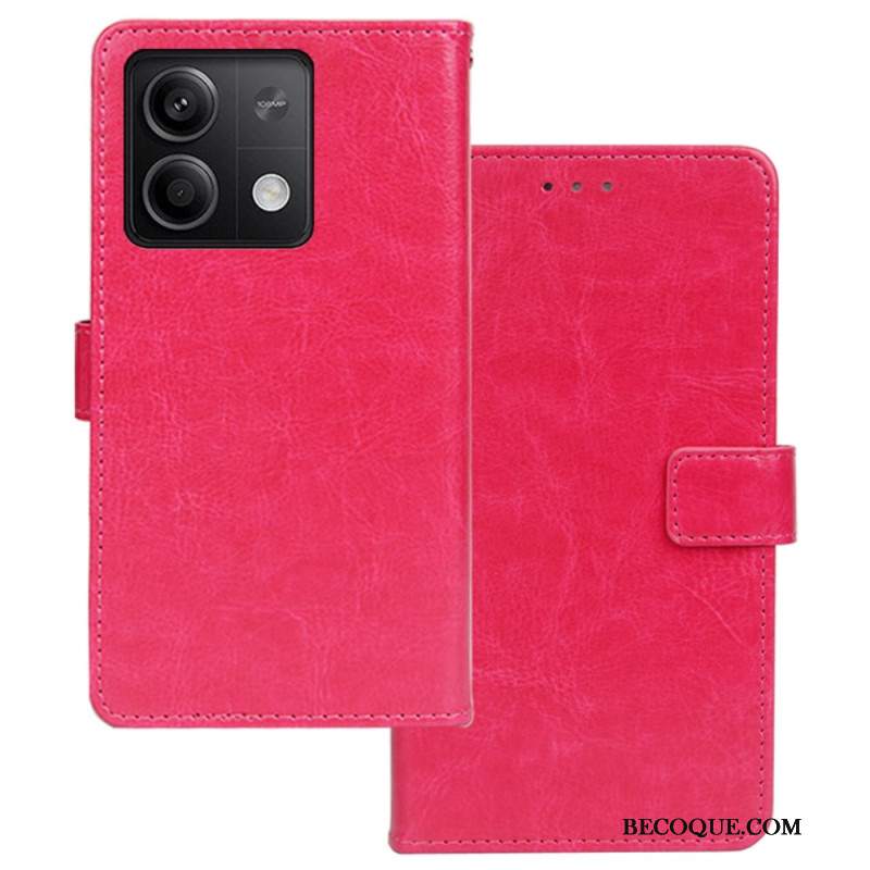 Etui Folio Xiaomi Redmi Note 13 5g Sztuczna Skóra Idewei Etui Ochronne