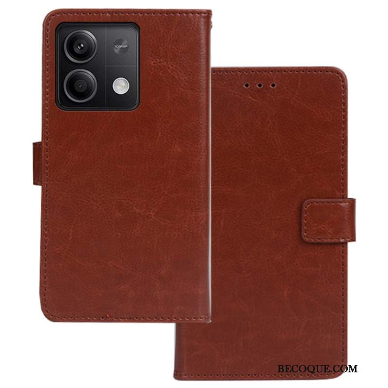 Etui Folio Xiaomi Redmi Note 13 5g Sztuczna Skóra Idewei Etui Ochronne