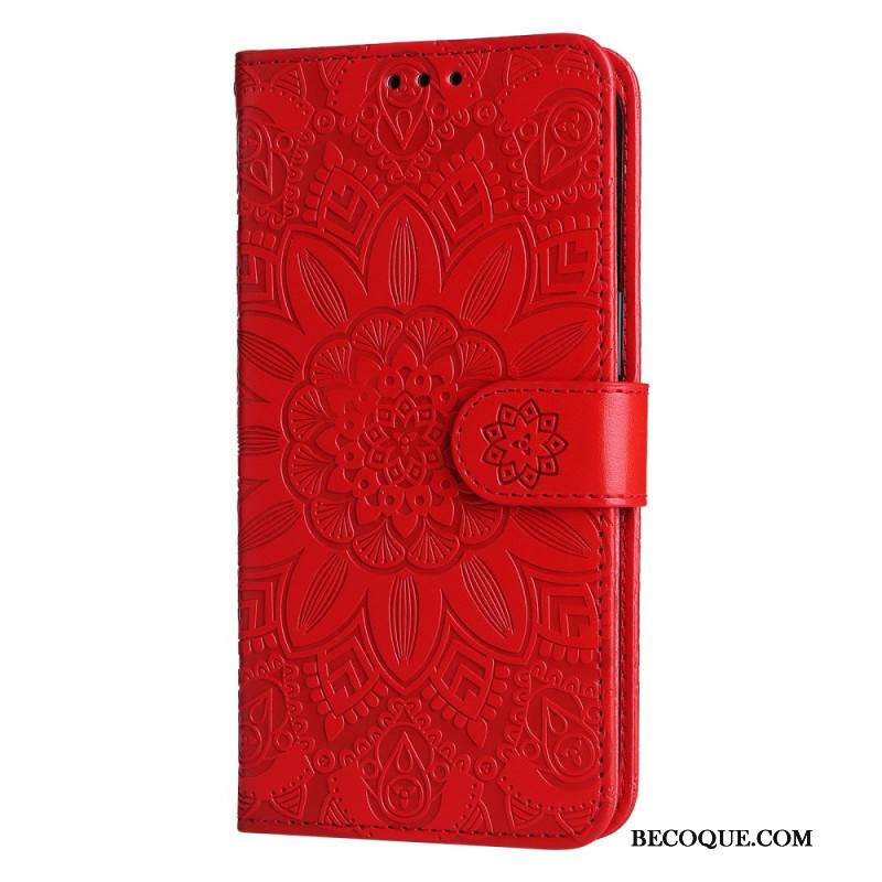 Etui Folio Xiaomi Redmi Note 13 5g Wzór Słonecznika Z Paskiem Etui Ochronne