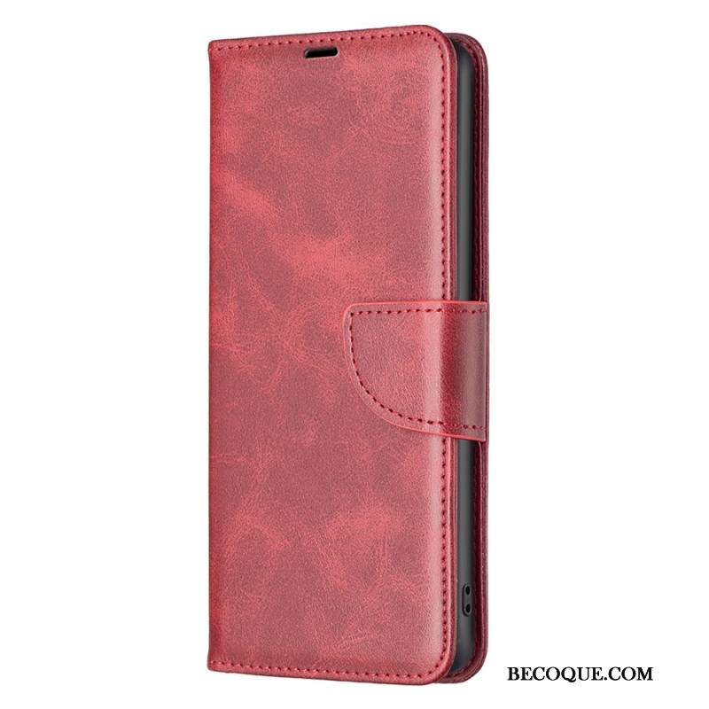 Etui Folio Xiaomi Redmi Note 13 Pro 4g Efekt Skóry Z Paskiem Etui Ochronne