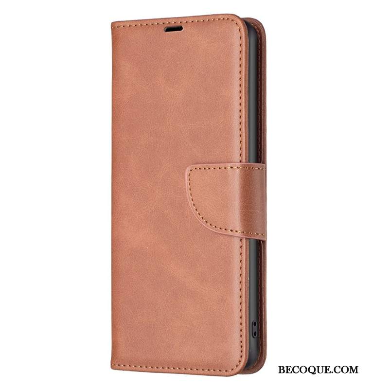 Etui Folio Xiaomi Redmi Note 13 Pro 4g Efekt Skóry Z Paskiem Etui Ochronne