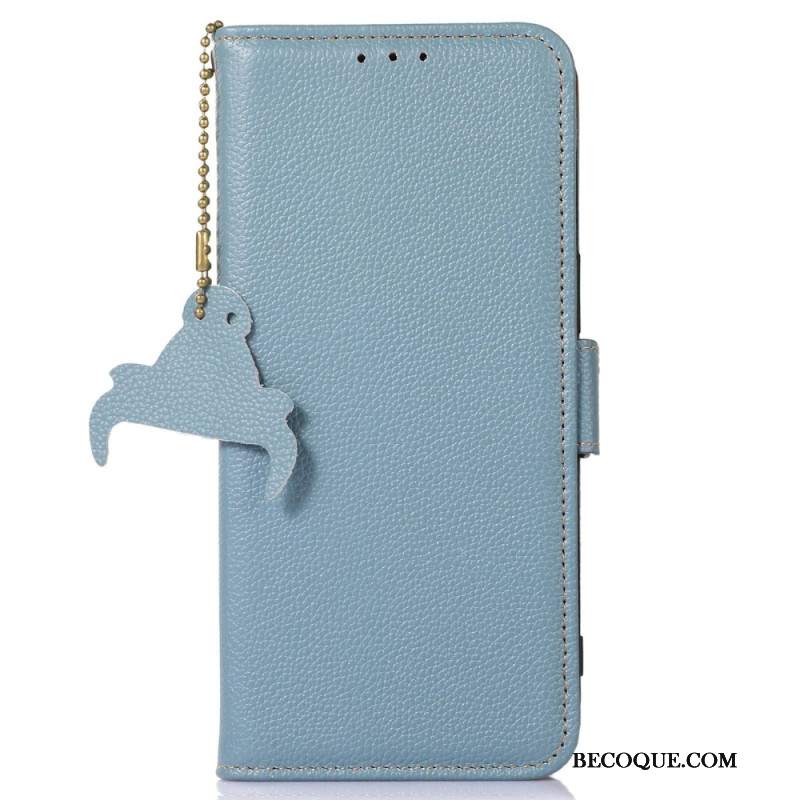 Etui Folio Xiaomi Redmi Note 13 Pro 4g Technologia Rfid Ze Skóry Litchi Etui Ochronne