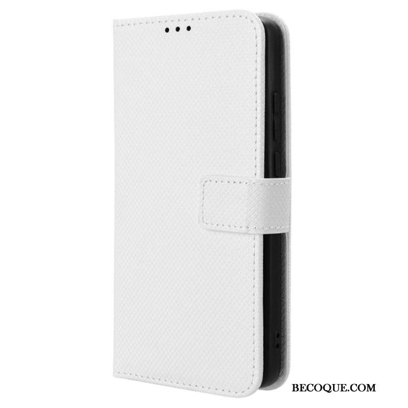 Etui Folio Xiaomi Redmi Note 13 Pro 4g Teksturowana Sztuczna Skóra