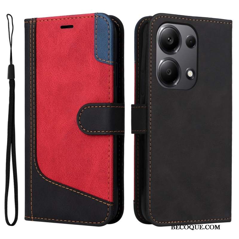 Etui Folio Xiaomi Redmi Note 13 Pro 4g Trójkolorowy