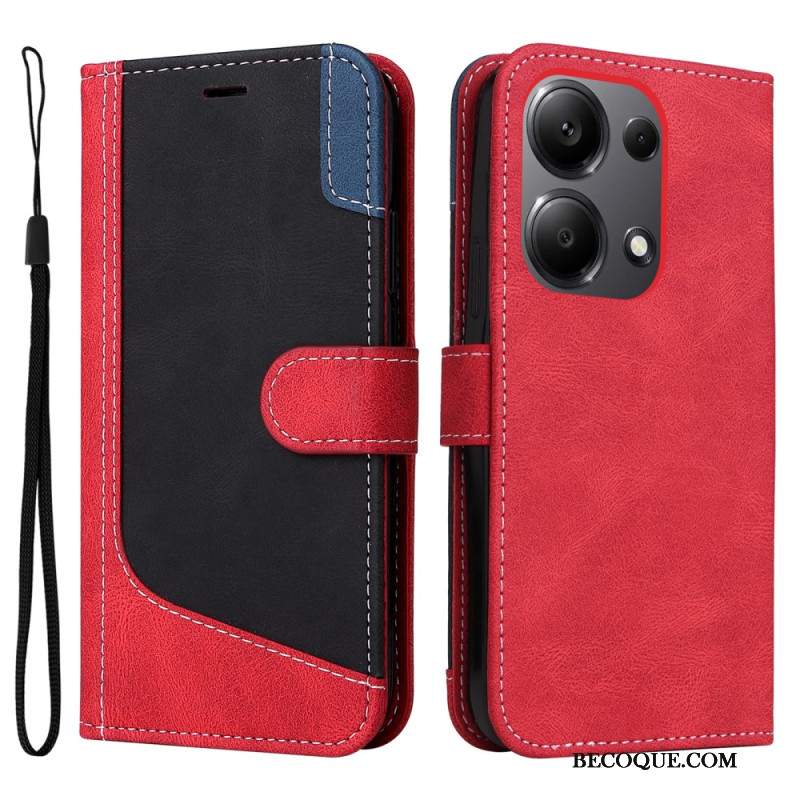 Etui Folio Xiaomi Redmi Note 13 Pro 4g Trójkolorowy