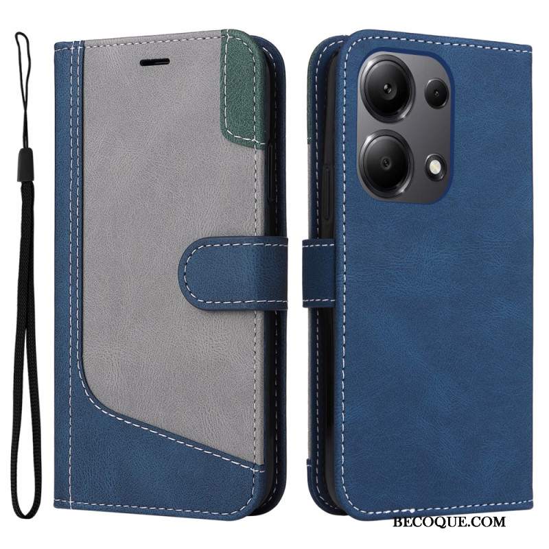 Etui Folio Xiaomi Redmi Note 13 Pro 4g Trójkolorowy