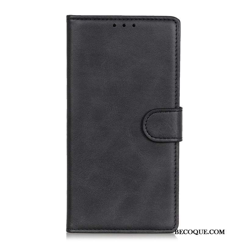 Etui Folio Xiaomi Redmi Note 13 Pro 5g Matowa Sztuczna Skóra Etui Ochronne