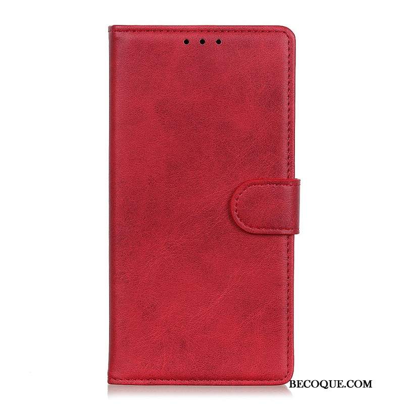 Etui Folio Xiaomi Redmi Note 13 Pro 5g Matowa Sztuczna Skóra Etui Ochronne