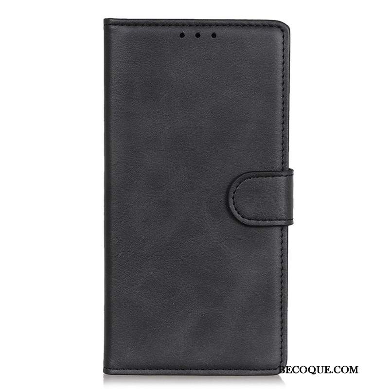 Etui Folio Xiaomi Redmi Note 13 Pro Plus 5g Matowa Sztuczna Skóra Etui Ochronne