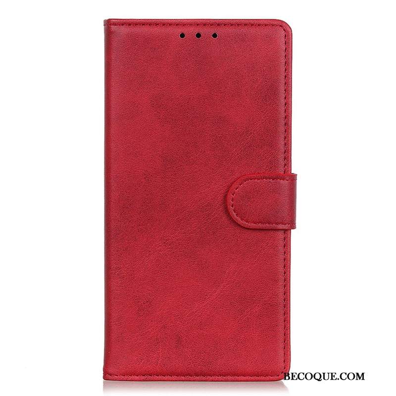 Etui Folio Xiaomi Redmi Note 13 Pro Plus 5g Matowa Sztuczna Skóra Etui Ochronne