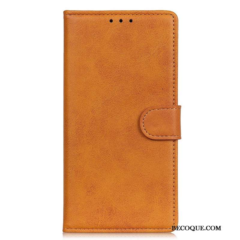 Etui Folio Xiaomi Redmi Note 13 Pro Plus 5g Matowa Sztuczna Skóra Etui Ochronne