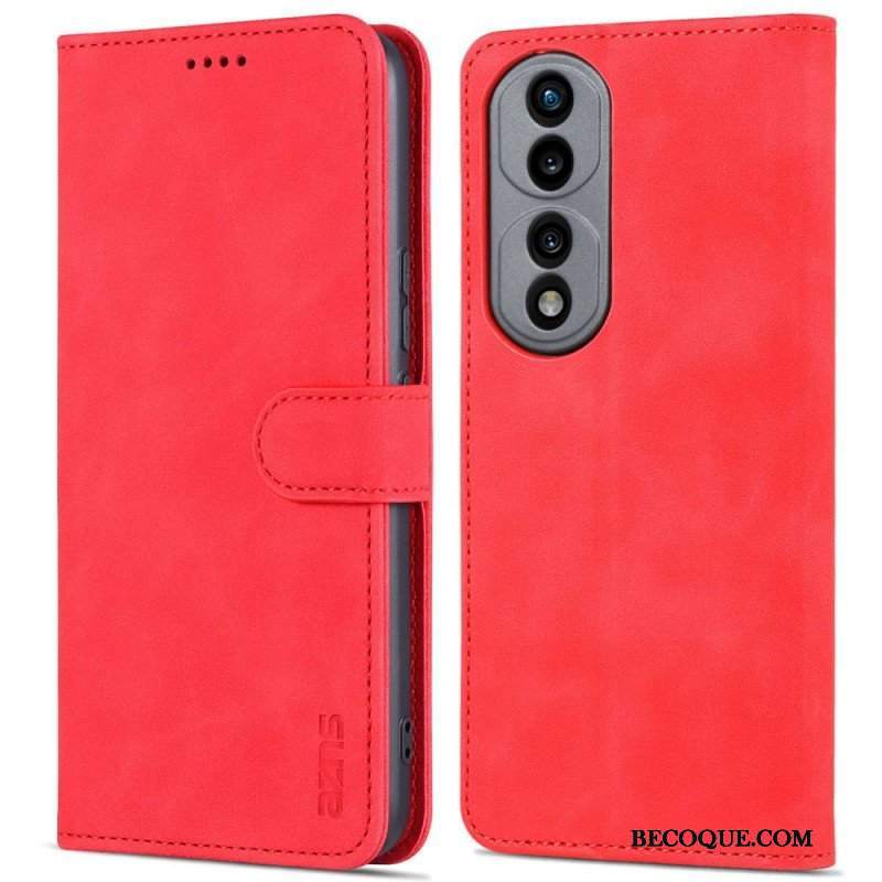 Etui Folio do Honor 70 Efekt Skóry Azns