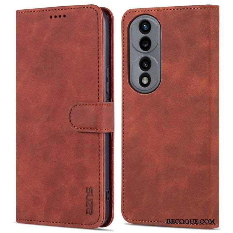 Etui Folio do Honor 70 Efekt Skóry Azns