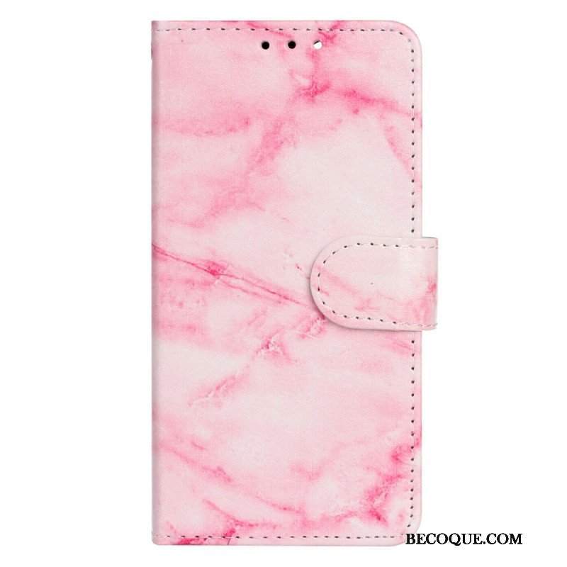 Etui Folio do Moto G73 5G Marmur