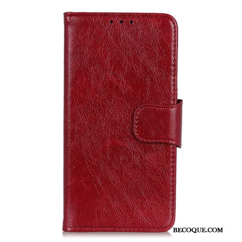 Etui Folio do OnePlus 10T 5G Dwoina Skóry Nappa