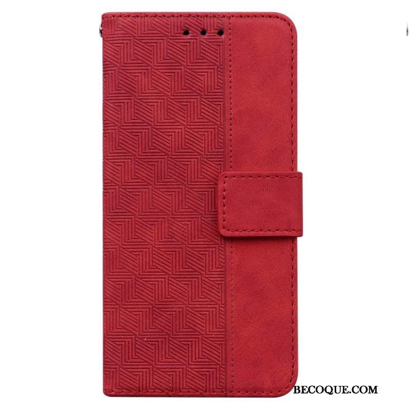 Etui Folio do OnePlus Nord CE 2 5G Przeszycia Ze Sztucznej Skóry