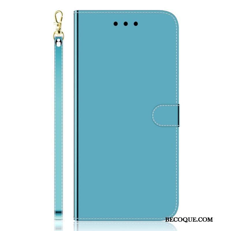 Etui Folio do OnePlus Nord CE 2 5G z Łańcuch Pasek Ze Sztucznej Skóry