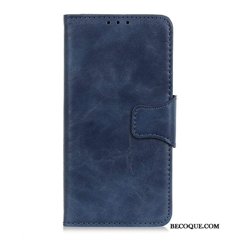 Etui Folio do Oppo A16 / A16s Dwustronne Zapięcie Ze Skóry Dwoinowej