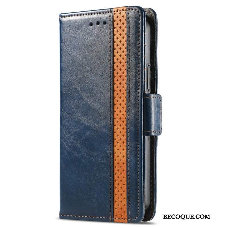 Etui Folio do Oppo A54 5G / A74 5G Dwukolorowe Podwójne Zapięcie