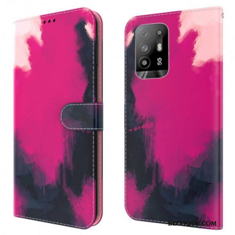 Etui Folio do Oppo A94 5G Akwarela