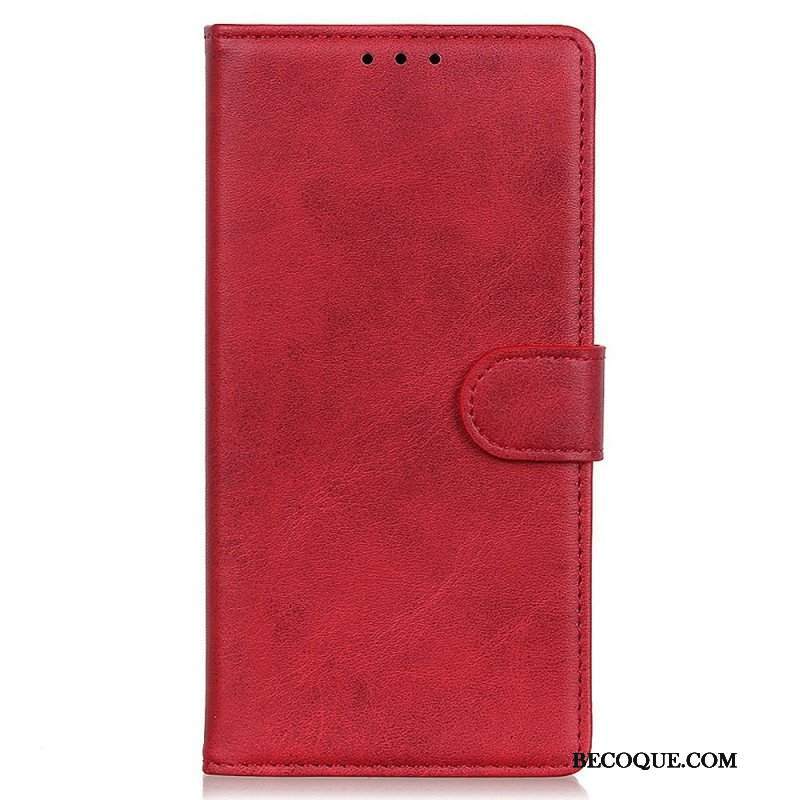 Etui Folio do Oppo Reno 7 Styl Matowej Skóry