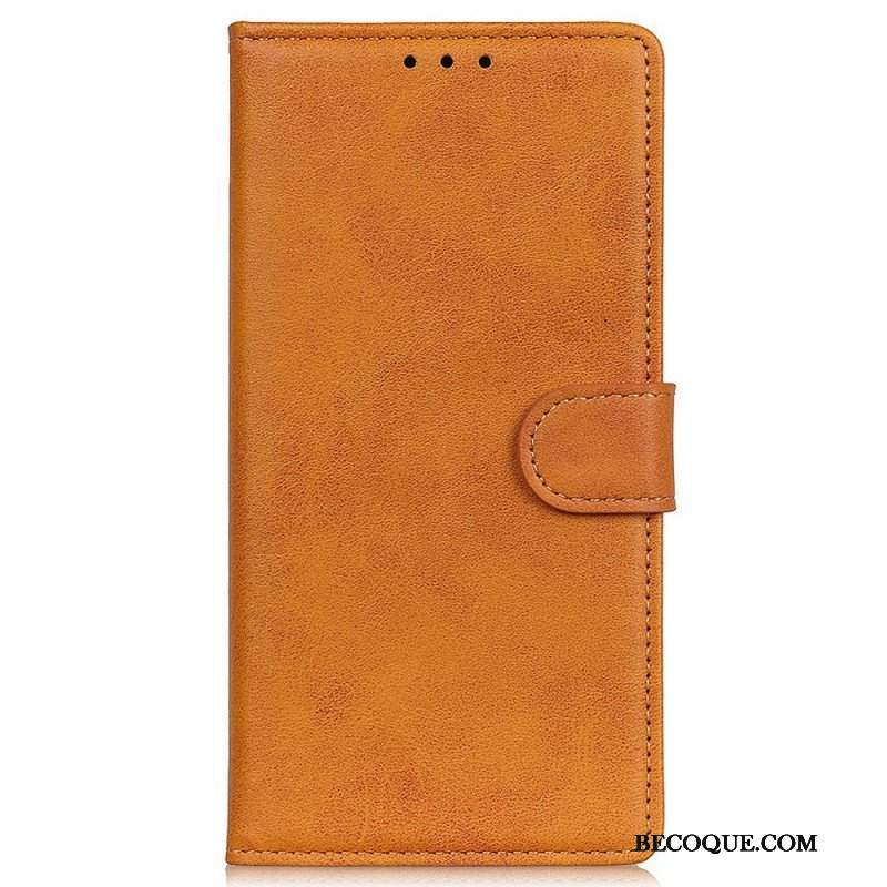 Etui Folio do Oppo Reno 7 Styl Matowej Skóry