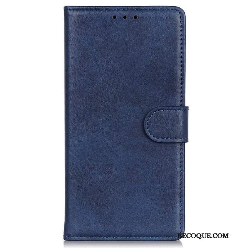 Etui Folio do Oppo Reno 7 Styl Matowej Skóry